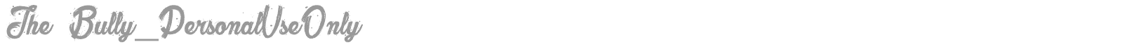 The Bully font preview